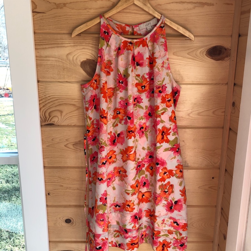 Size 10 Loft knee length floral dress